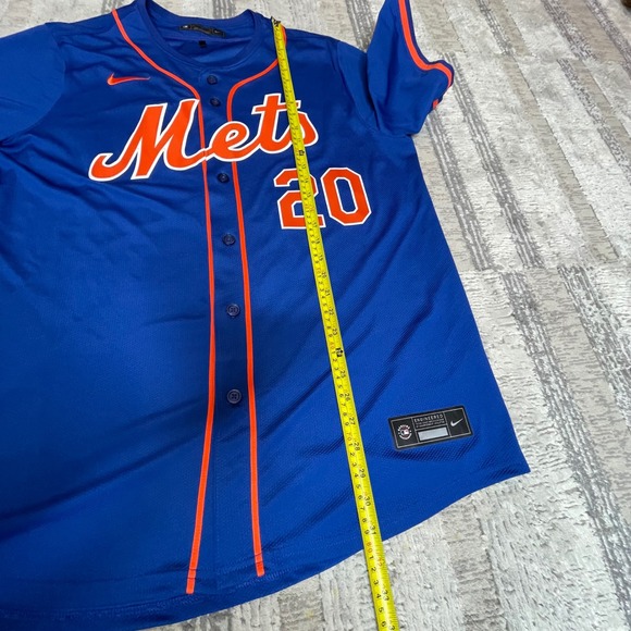 Nike New‎ York Mets Limited Jersey Pete Alonso #20 Blue Orange MLB Men's XL - Picture 11 of 11